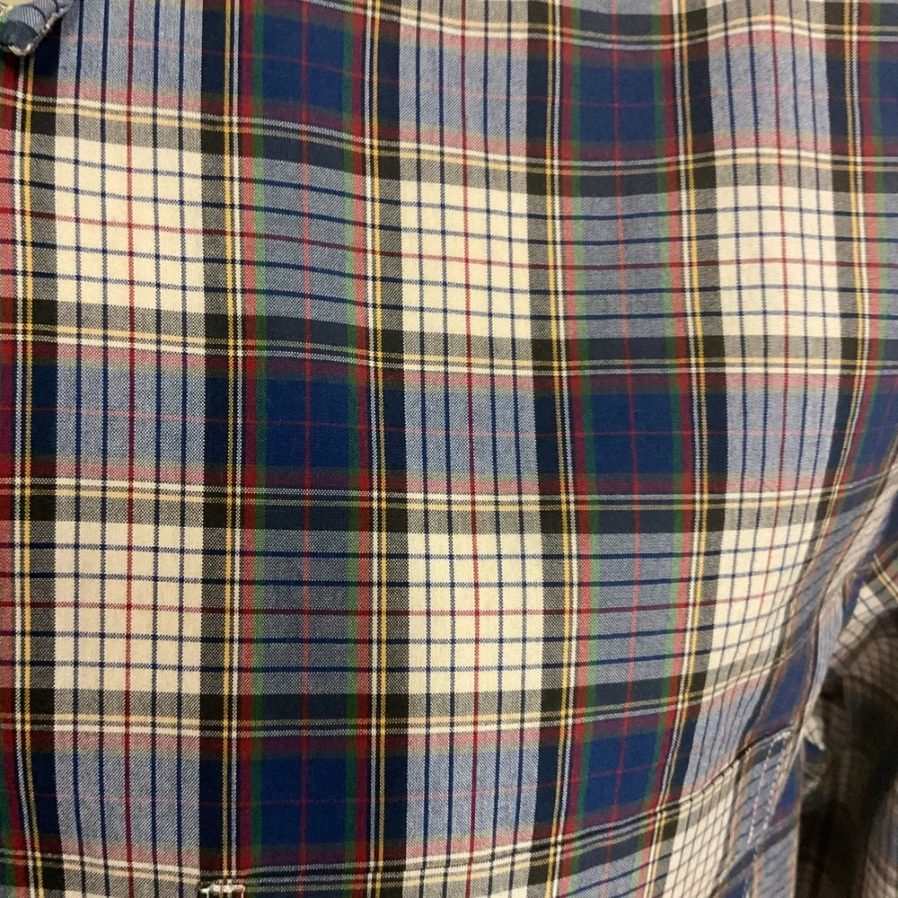 J.‎ Crew Men's Plaid Printed Collared Long Sleeve Button Down Shirt Size Large